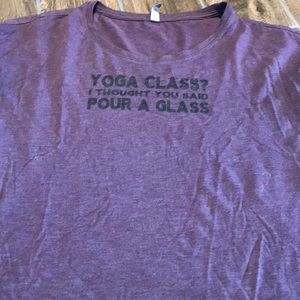 Yoga class shirt